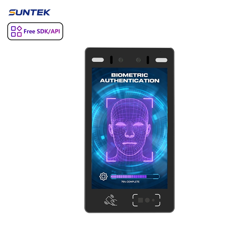 Suntek Customized Wide-Angle Recognition Seamless 10'' Touchscreen Face Recognition Termianl for Security
