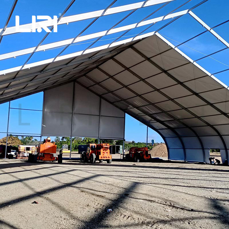 Russian Aluminum Frame Prefabricated TFS Helicopter Hangar Warehouse