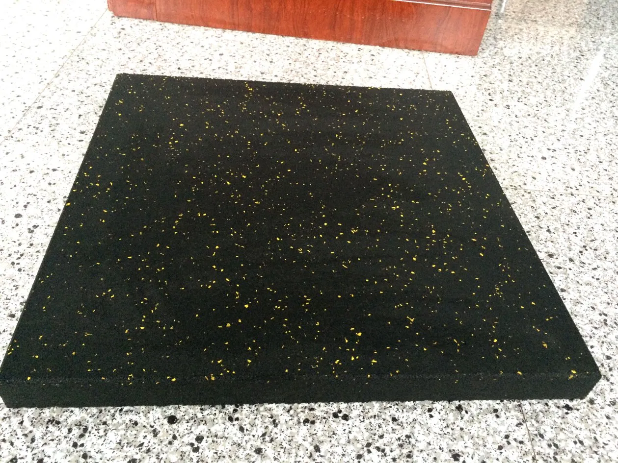 Factory Direct Sales Composite Rubber Floor Mat for Gym with EPDM Speckles