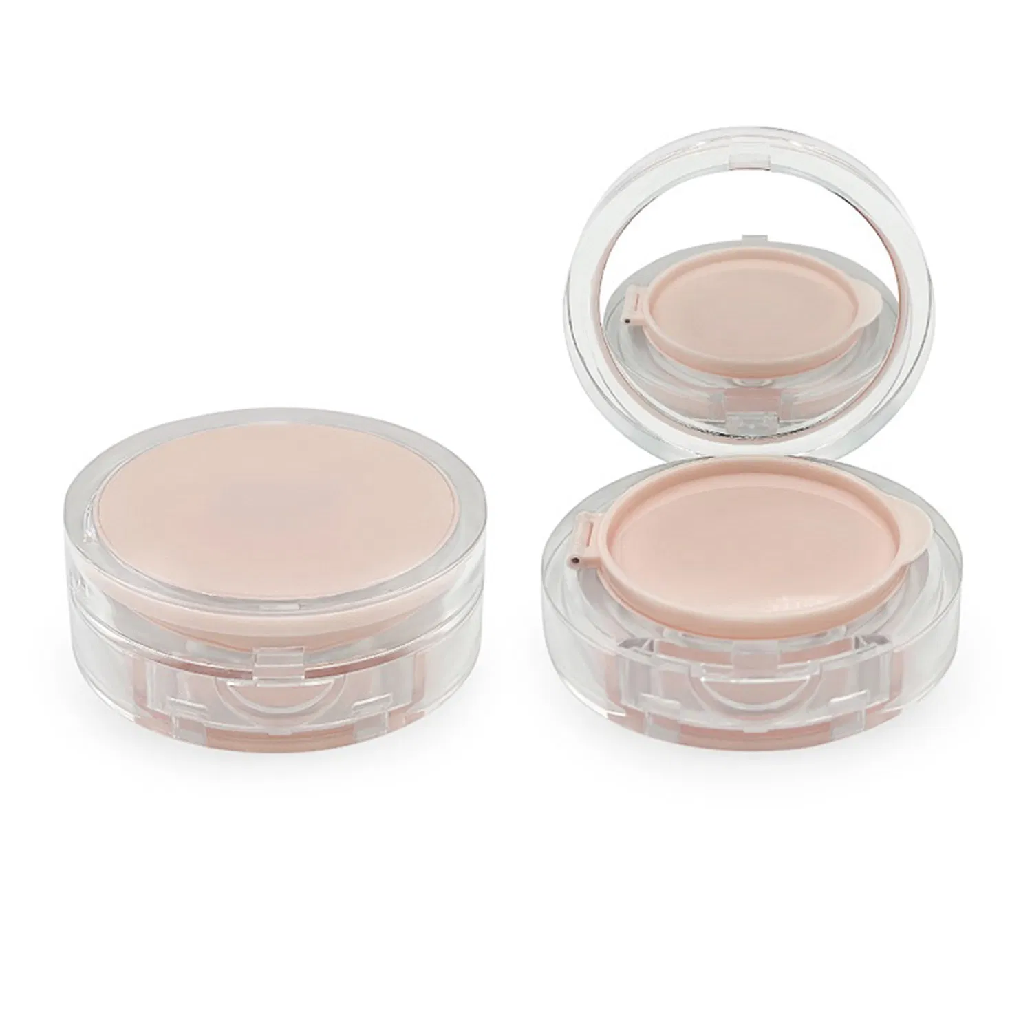 Gold Edge Luxurious Portable Air Cushion Puff Bb Cream Container Dressing Box Empty Compact Powder Cases with Air Cushion Sponge Powder Puff