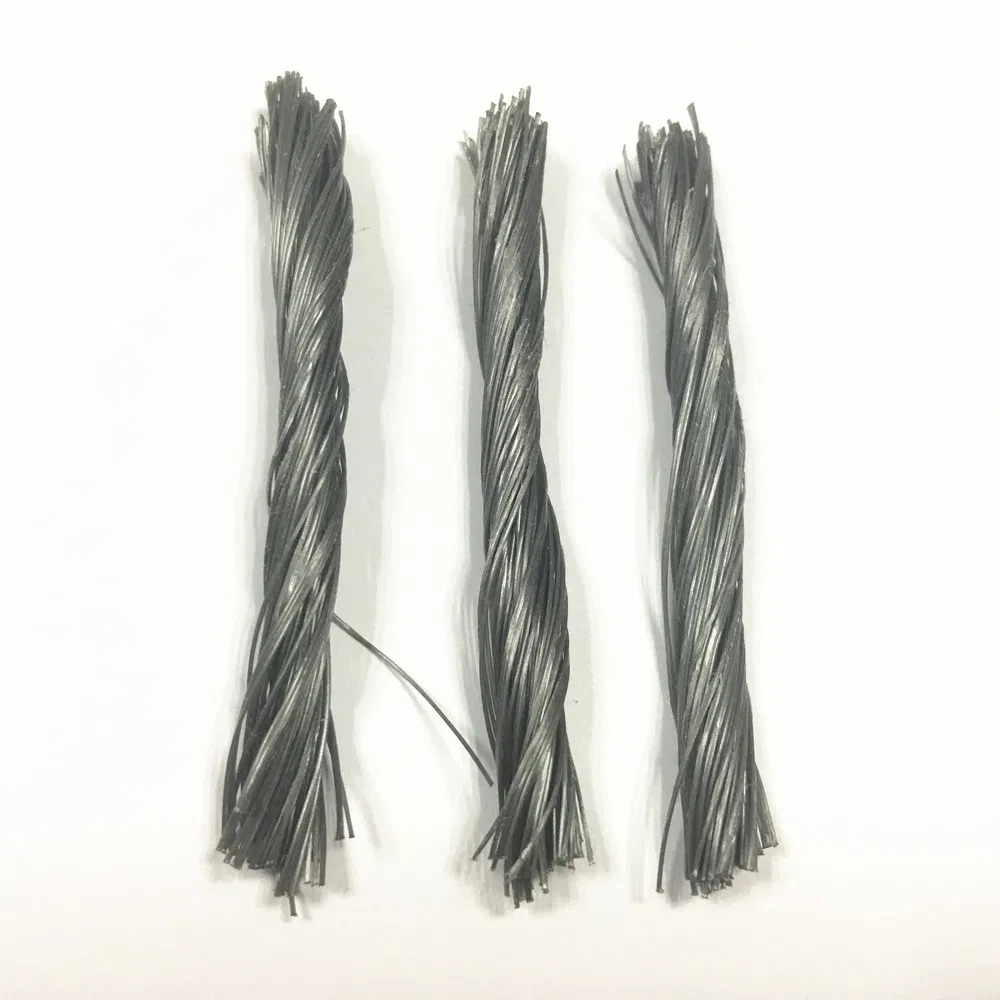 Chemical Plastic Macro Synthetic PP Concrete Reinforcing Fibre Twist Bundle Form