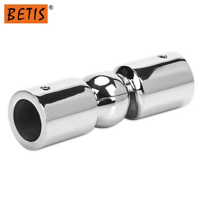 Heavy Duty Hinge 304 Stainless Steel Elbow Connector Corner Connecting Fitting Glass Hardware for Curtain Rod