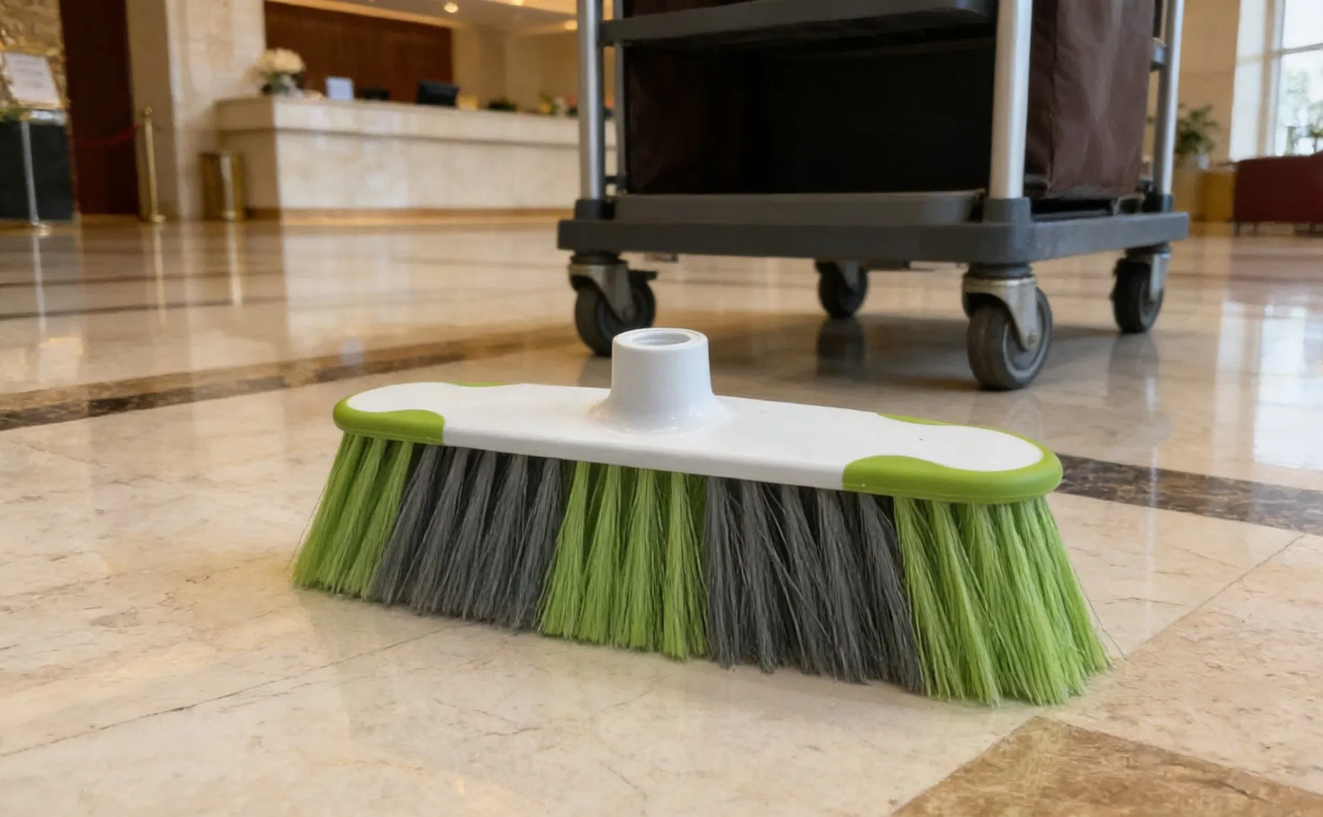 Factory Direct Broom Head with Mixed Color Bristles for Global Wholesalers