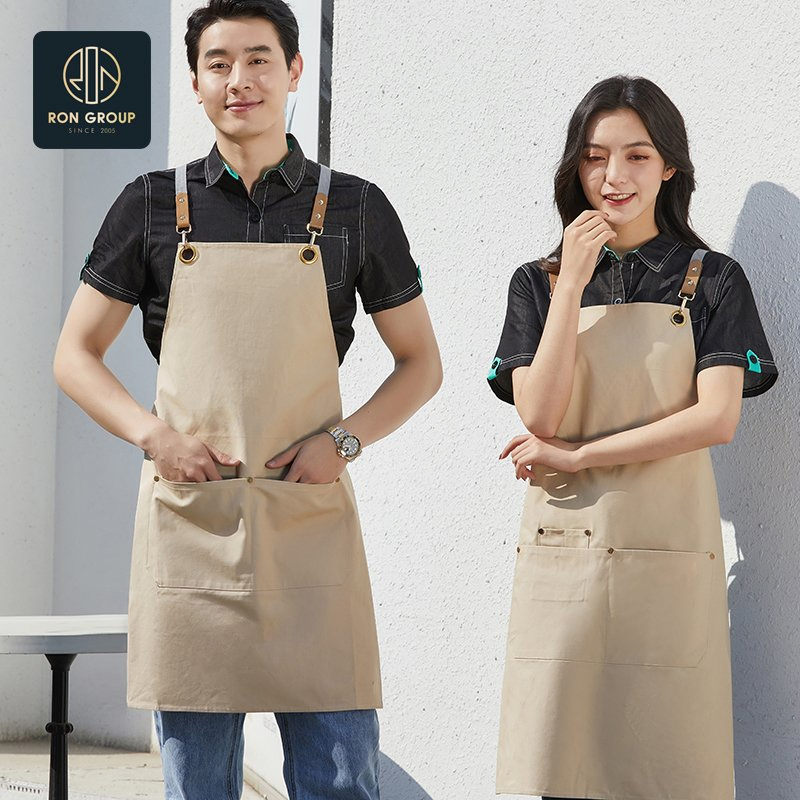 Goodl Chef Kitchen Clothing with Pockets High Quality Restaurant Cooking Denim Apron