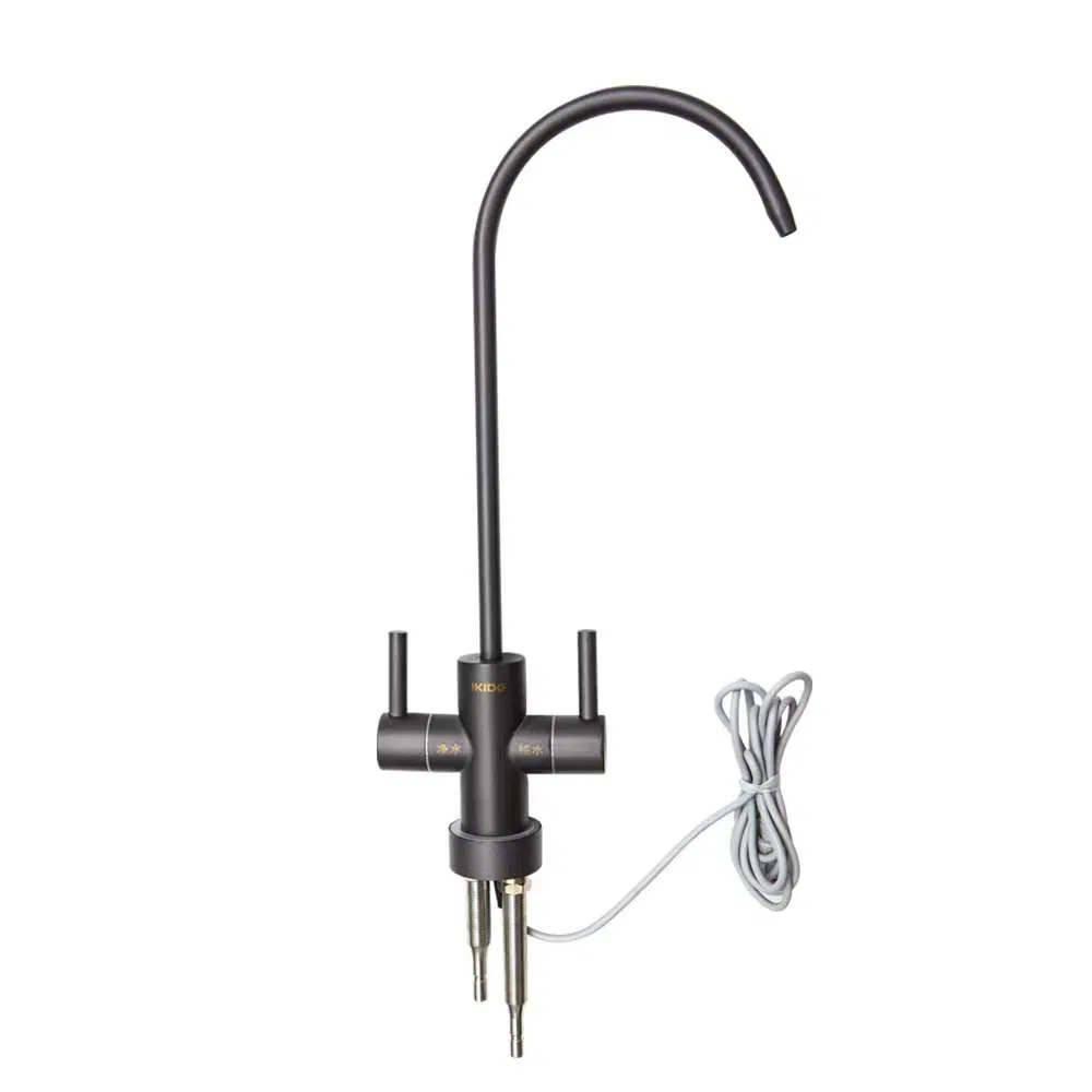 Lead-Free Su304 Stainless Steel 1/4-Inch RO Water Purifiers or Filters System Water Purifier Electronic Faucet with Stainless Steel Primary Color