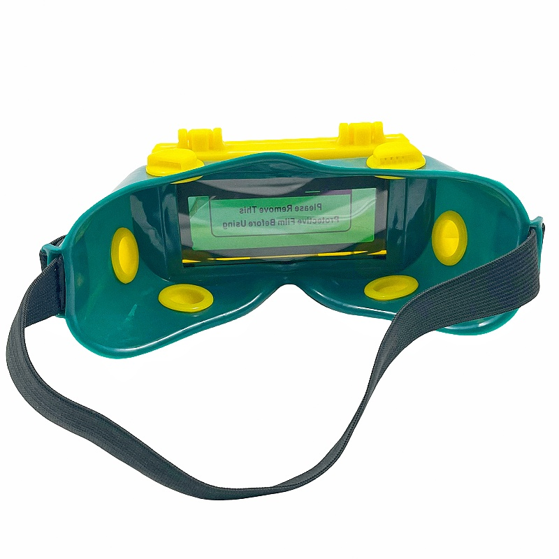 Spot Goods Automatic Dimming Anti Glare Flip Safety Welding Goggles with Elastic Band