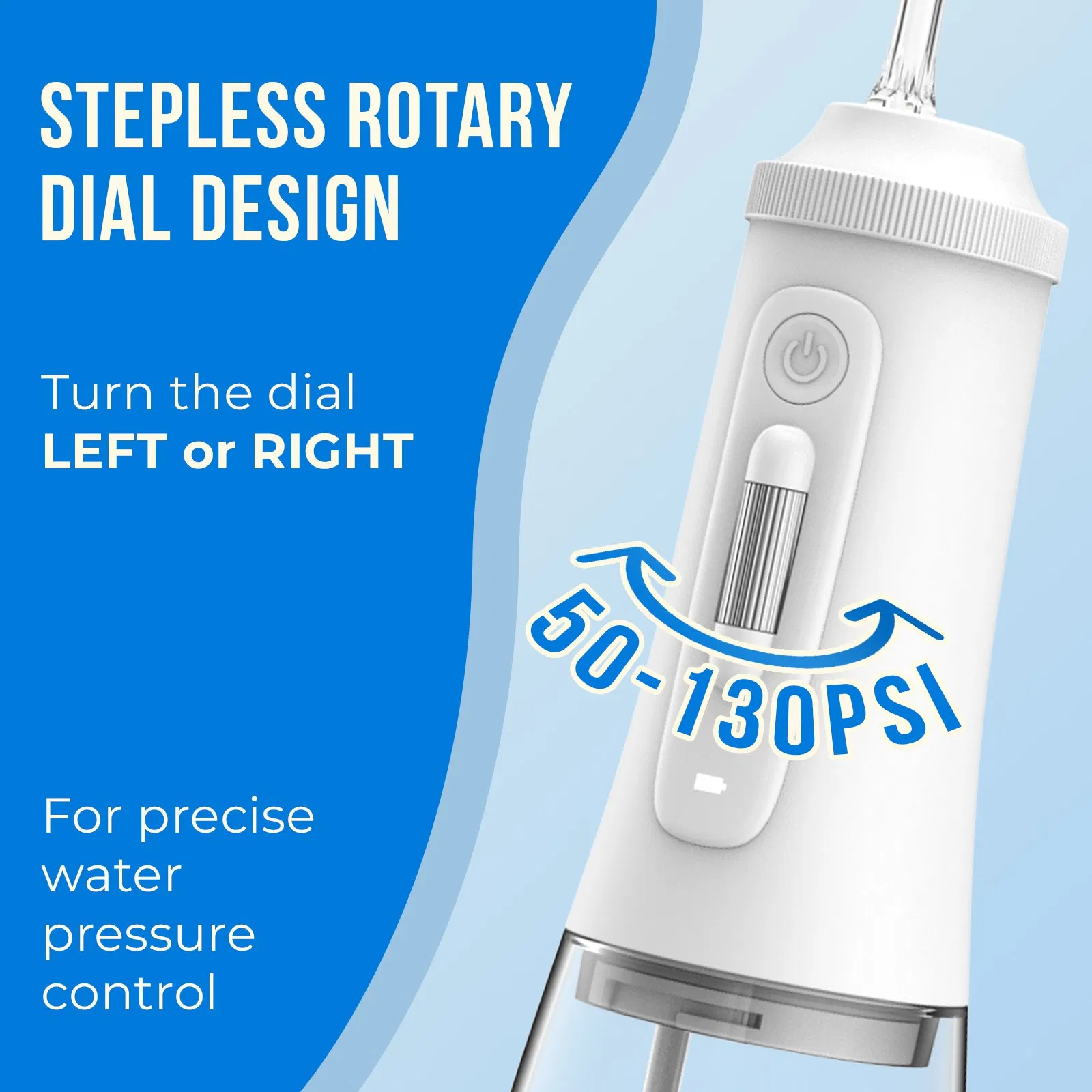 DIY Mode Dental Care Cordless Water Dental Flosser Oral Irrigator with 300ml Water Tank