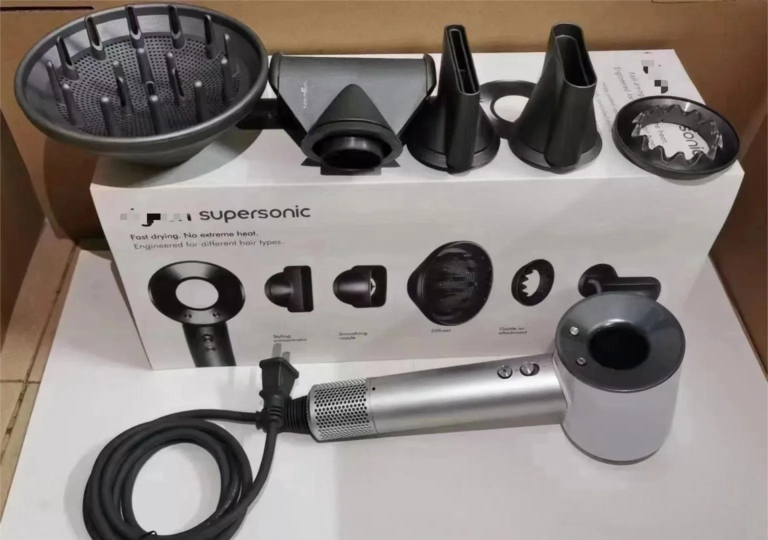 Powerful Fast Drying Hair Dryer Low Noise Portable High Speed Ionic Blow Dryer for Travel and Household