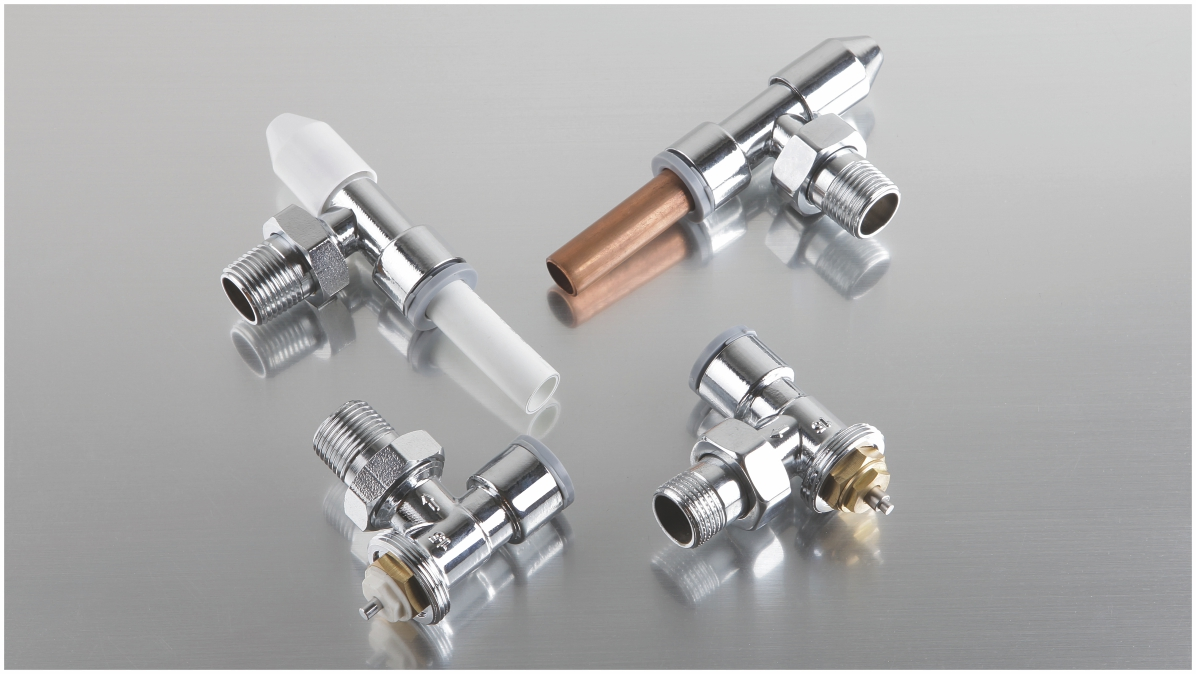 1/2" X 15mm Thermostatic Radiator Valve Angled Type