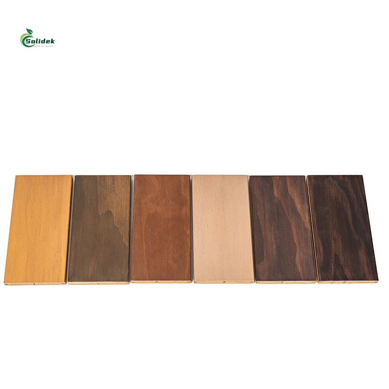 Eco Friendly Beautiful Grain Hardwood Patio Outdoor Solid Wood Flooring
