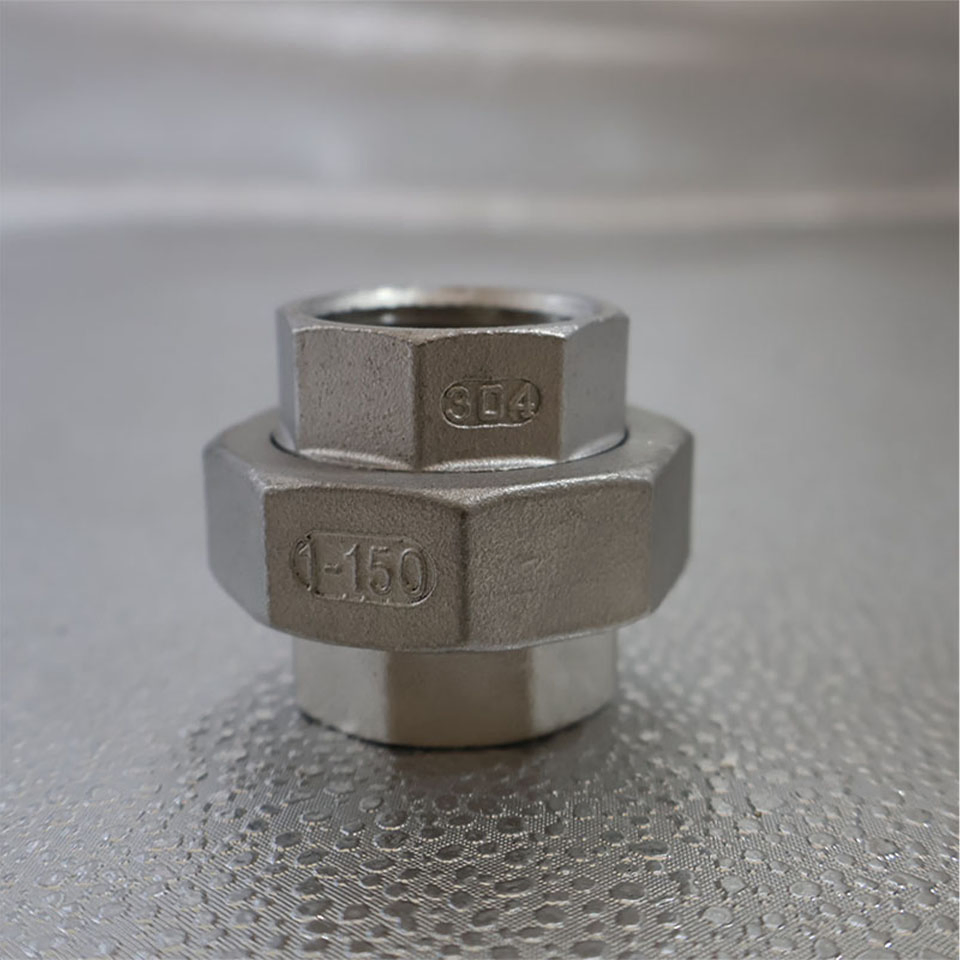 High Pressure 304 Stainless Steel Union for Industrial Pipe Fitting Applications