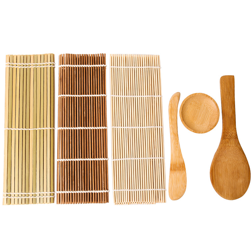 Reusable Bamboo Sushi Mat for Seaweed Rice Vegetable Rolls