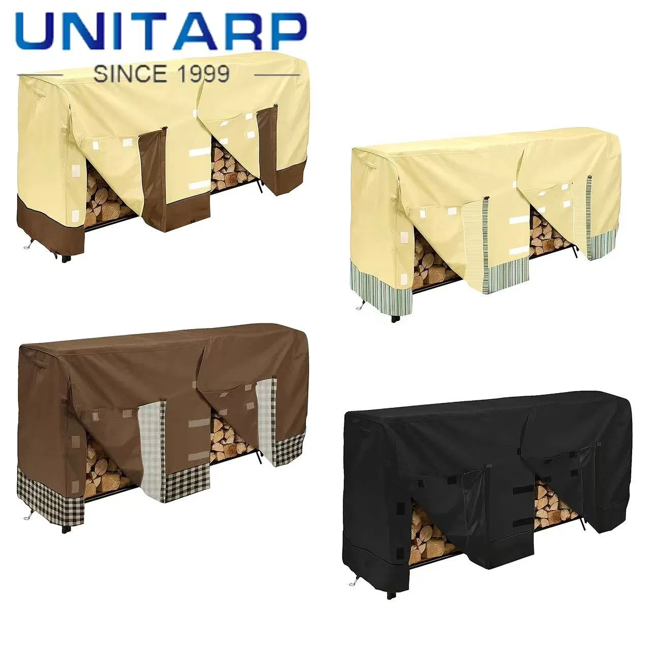 New 600d Oxford Cloth Outdoor Waterproof Firewood Shed Wood Cover Rain Cover