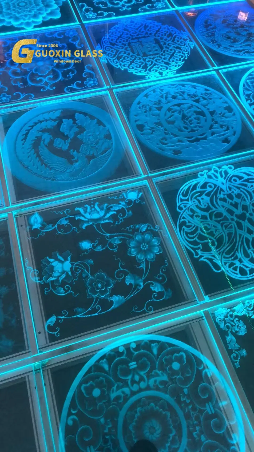 China Carve 3D Supplier Smart Superior Carved Windows Artistic Laser Carved Glass