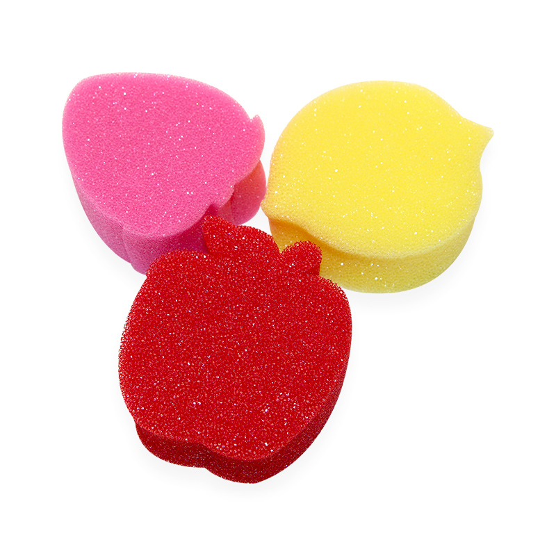 Fruit Scrub Dual Sided Melamine Sponge and Scrubber Scratch Sponge for Dishes
