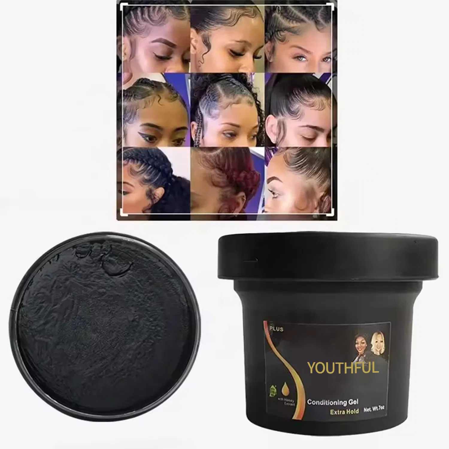 New Formula Olive Oil Extract Shine Jam Hair Styling Mud