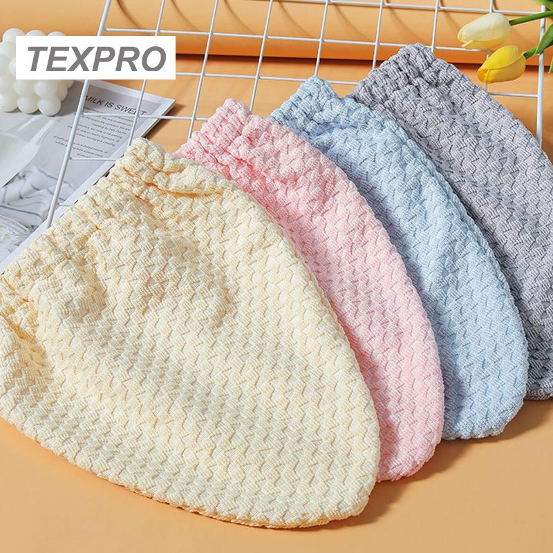Waffle Weave Microfiber Shower Cap Hair Drying Towels Bath Cap