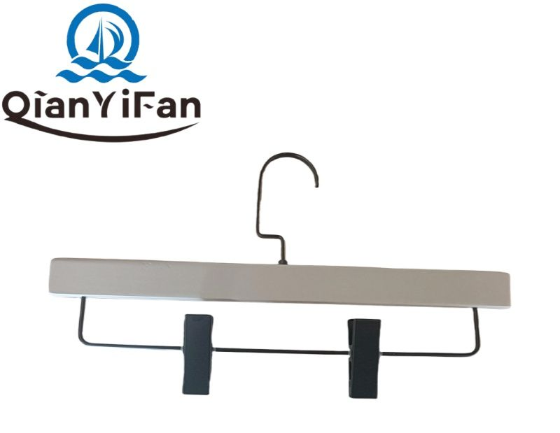 Wholesale Premium Wooden Trouser Hangers for Hotels, Spas, Resorts, and Custom OEM Orders Available