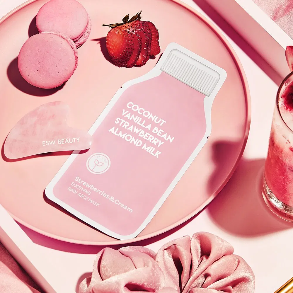 Korean Whitening Moisturizing Sheet Grapefruit Rose Watermelon Beauty Face Masks Private Label Skin Care Facial Mask
