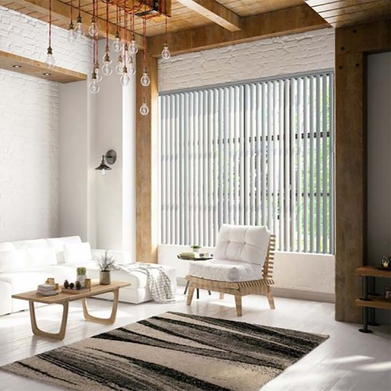 Manufacturer PVC Vertical Blinds with Customized Slats for Home Decoration