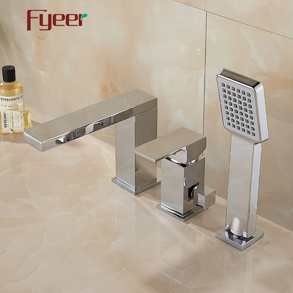 Смеситель для ванны Fyeer Widespread, хром