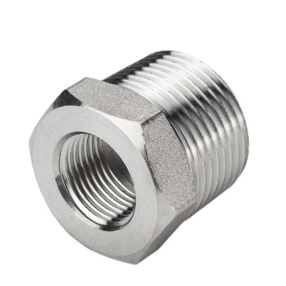 304 Stainless Steel Core Reducing Double Inner and Outer Wire Direct Variable Diameter Connector 1 Inch 4 Minutes 6 Minutes Core Thread Conversion