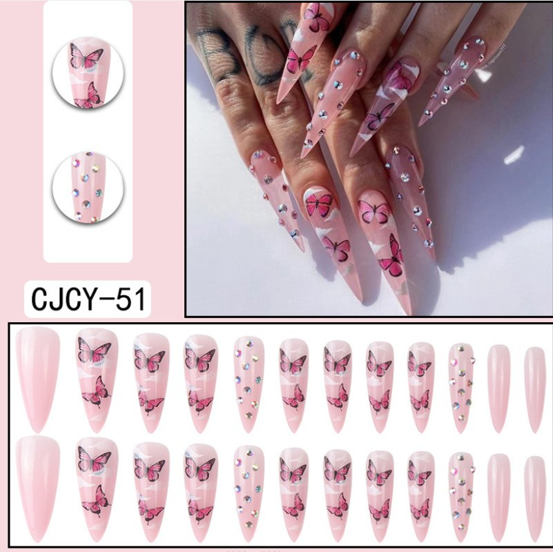 High-Quality 12/24/30PCS Press on Nails Nail Art Fake Nails False Nail