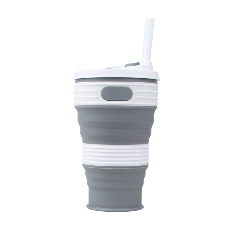 Складная силиконовая кружка 600 мл, не протекает