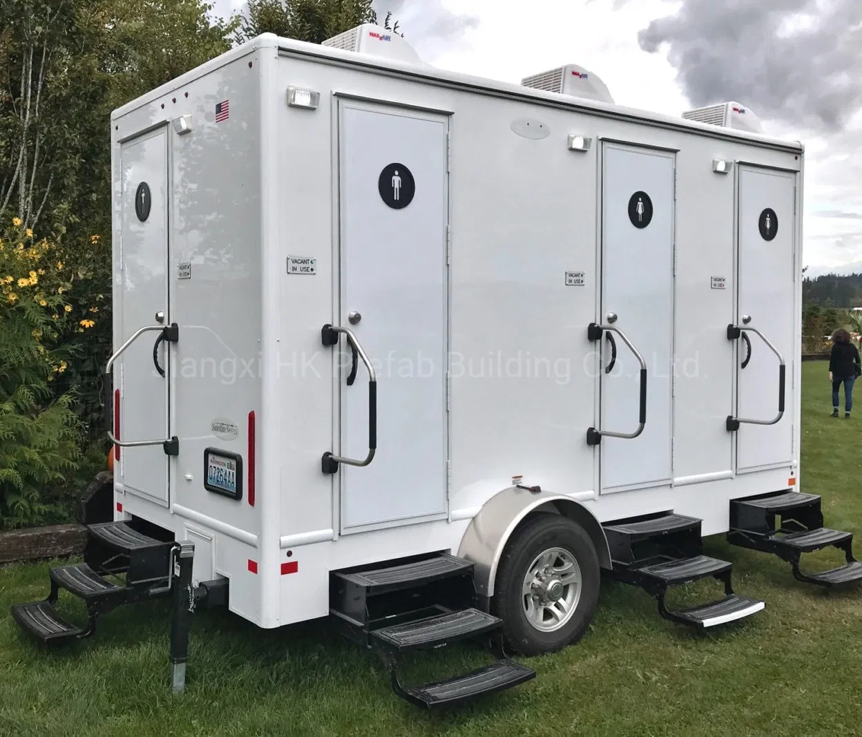 Modular Prefabricated Mobile Trailer Toilet for Restroom Rental.