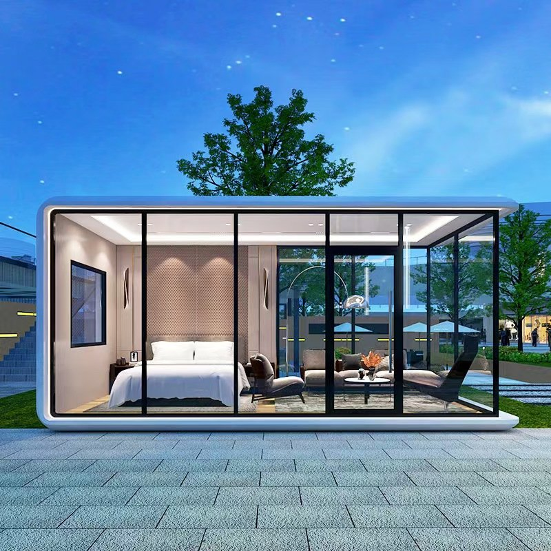 China Professional Supplier Prefab Modular Detachable Portable Mobile 20FT 30FT 40FT Apple Cabin House for Yoga Studio Gym Pod Fitness Exercise Space House