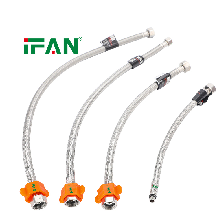 Ifan High Quality Plumbing Hose 30cm 40cm 50cm 60cm Bathrooms Accessories Stainless Steel Flexible Hose