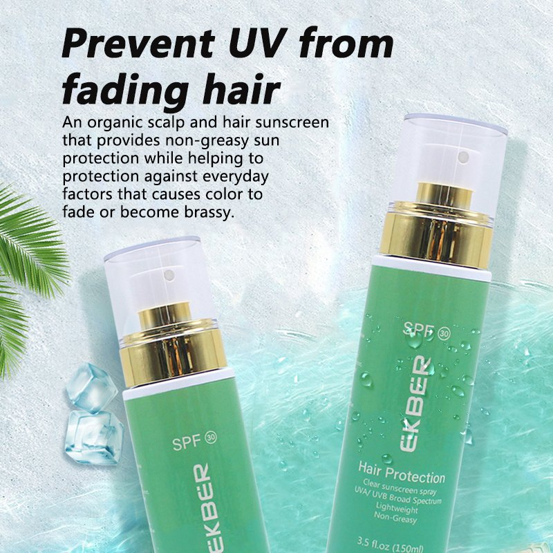 Hot Sale Sun Protection Spray Organic Nourishing SPF 30 Hair Sunscreen Mist Heat Protection Hair Sunscreen Spray 150ml