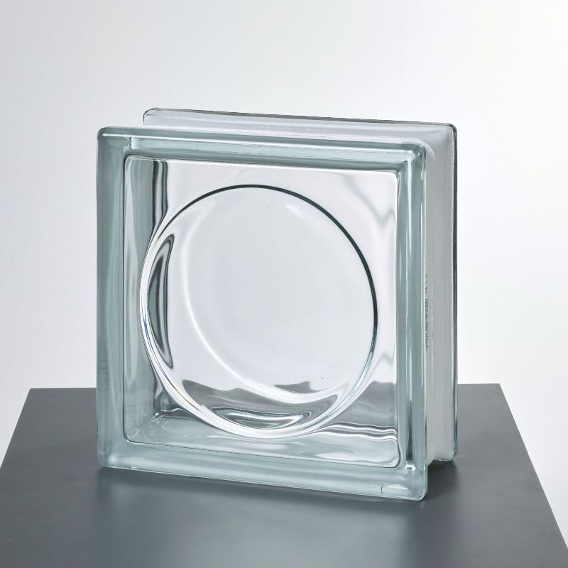 Waterproof Clear Cloudy Pattern Glass Block/Glass Brick for Indoor Decoration Solid Industrial Building Brick Blocks
