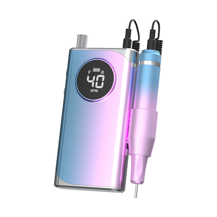 Portable 40000rpm Rechargeable Manicure Nail Drill Polisher Machine