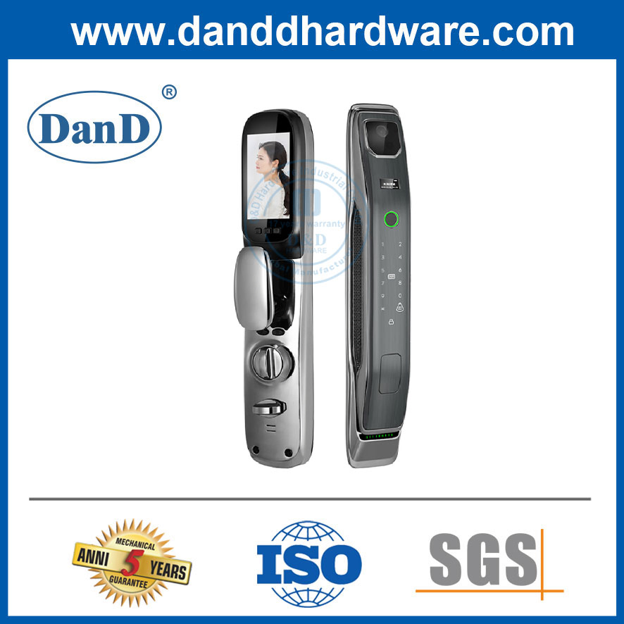 Card Code Fingerprint Door Handle WiFi APP Intelligent Digital Smart Door Lock