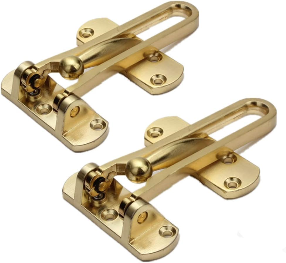Mdsf01-Sng Die-Cast Zinc Security Latch, Satin Gold Finish