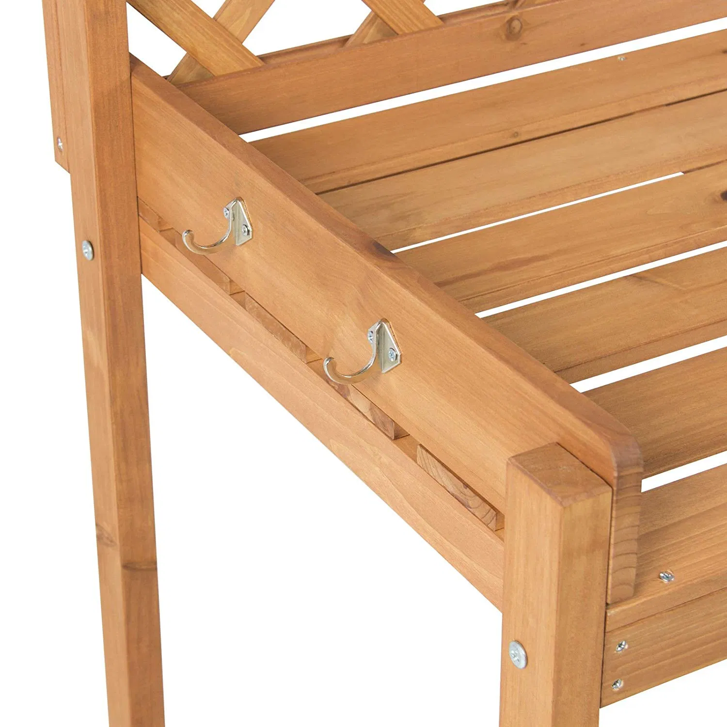 High-Quality Timber Garden Work Shelf Garden Work Bench Station Wooden