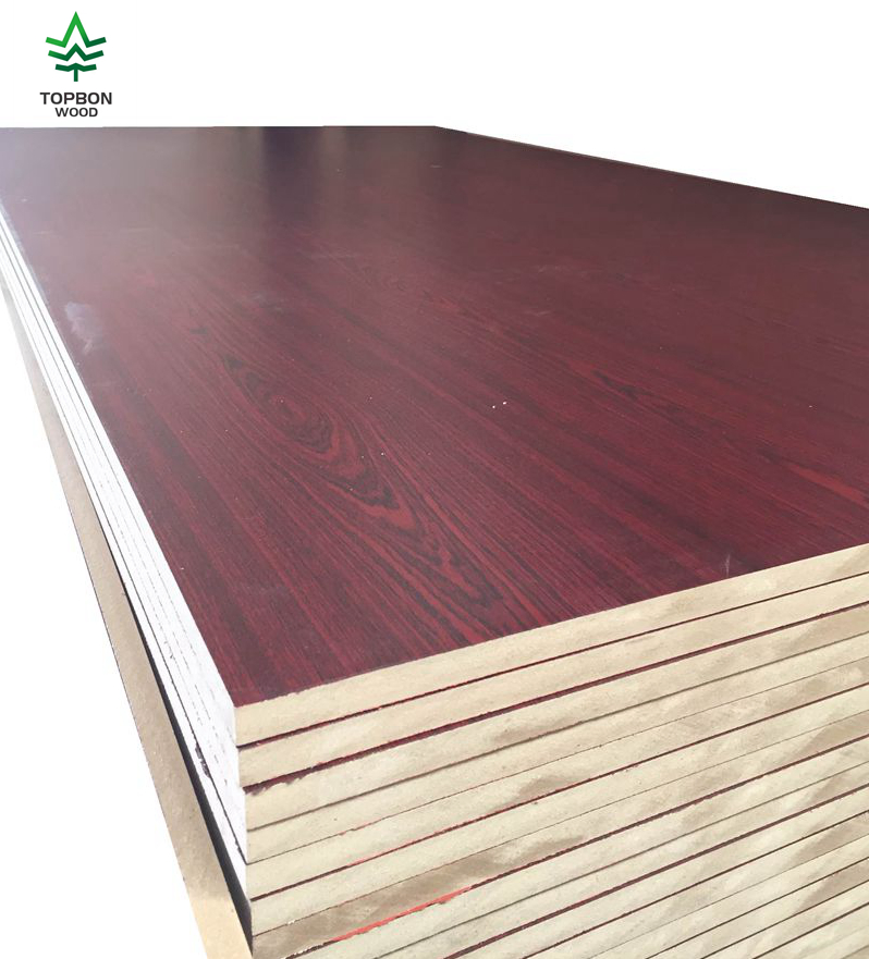 Various Colors Melamine Faced MDF Board for Furniture Usage