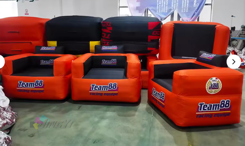 Lightweight Inflatable Furniture for Trade Show Events Different Sizes Custom Print Inflatable Sofa for Exhibition