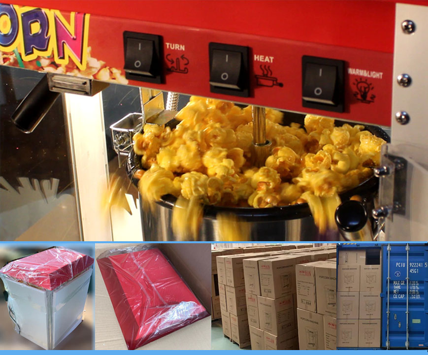 Strong Structure 8oz Cinema Electric Automatic Commercial Popcorn Maker Machine