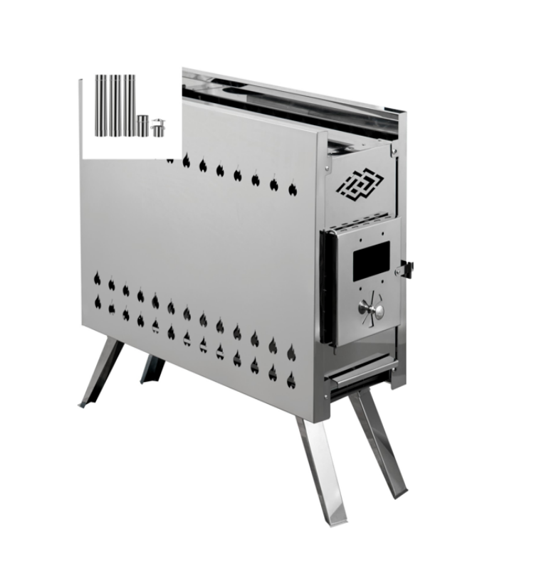 Stainless Steel Indoor Sauna Estufa Lena No Smoke Wood Burning Stove for Camping Outdoor Sauna Equipment