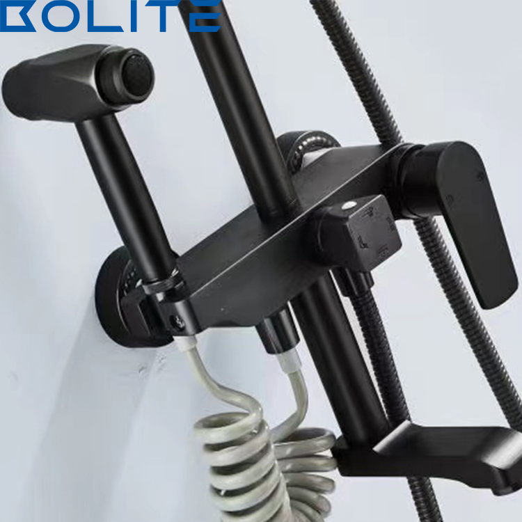 Wall Mounted Bathtub Faucet Bathroom Washing Mixer Multifunctional Color Bathtub Shower Faucet