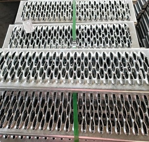 Scaffolding Steel Stairs Channel Step Ladder Anti-Slip Stairs