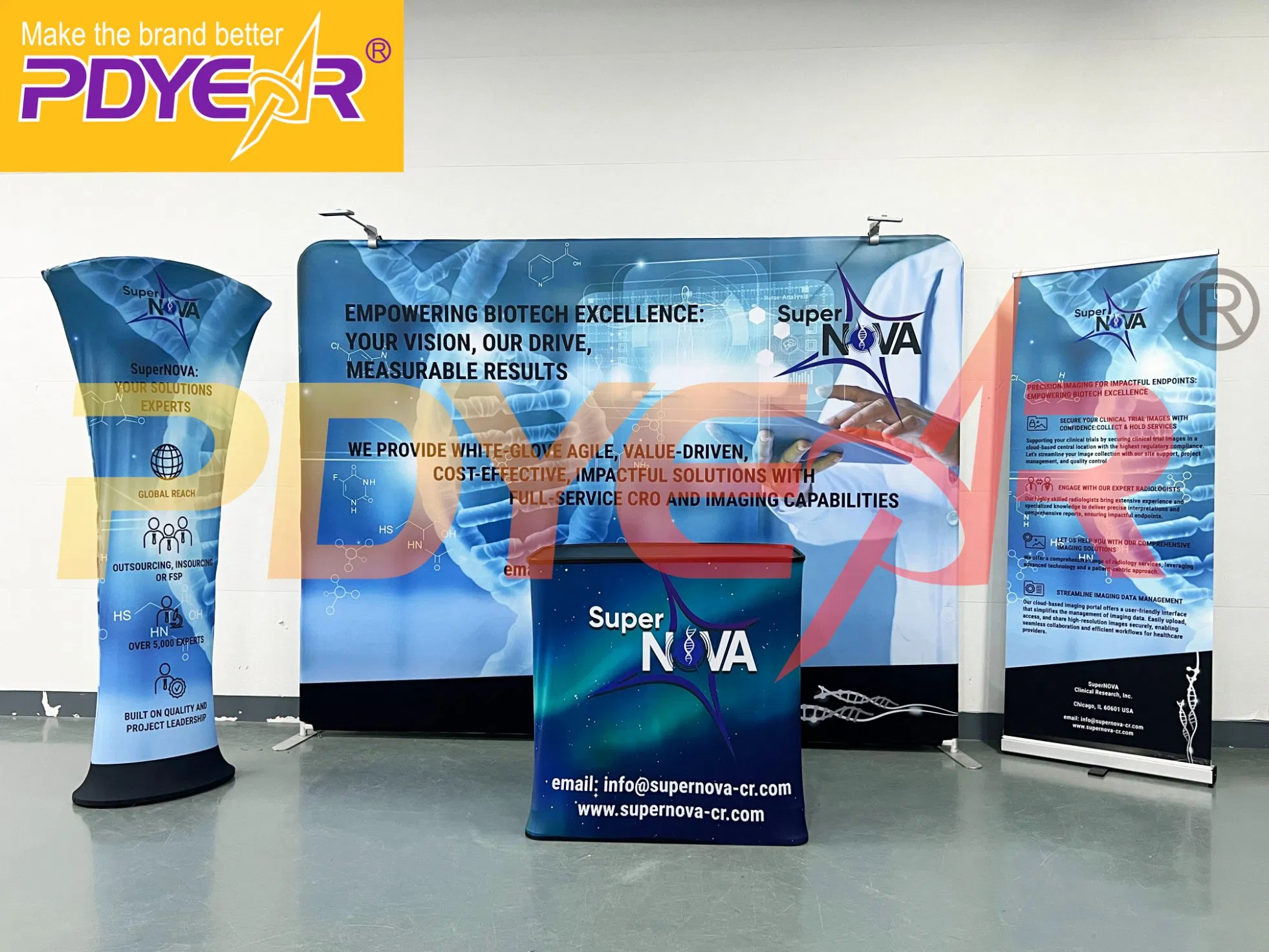 8FT 10FT 20FT Exhibition Trade Show Roll Pull up Pop up Display Wall Booth Stretch Tension Fabric Backdrop Display Banner Stands