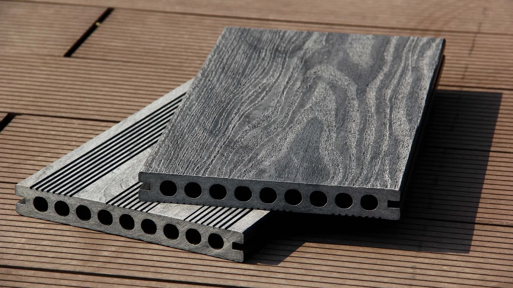 Outdoor Flooring Wood Plastic Composite WPC Decking Ts-04