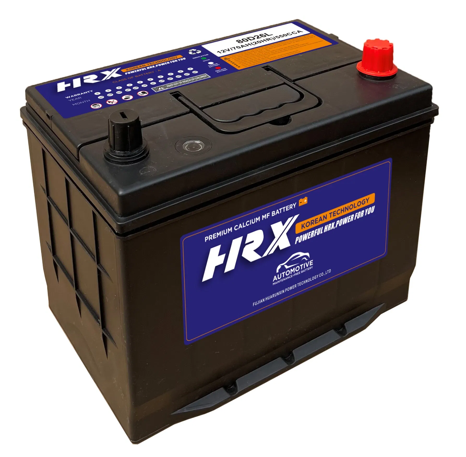 Maintenance Free Automotive Battery 80D26 12V 70Ah