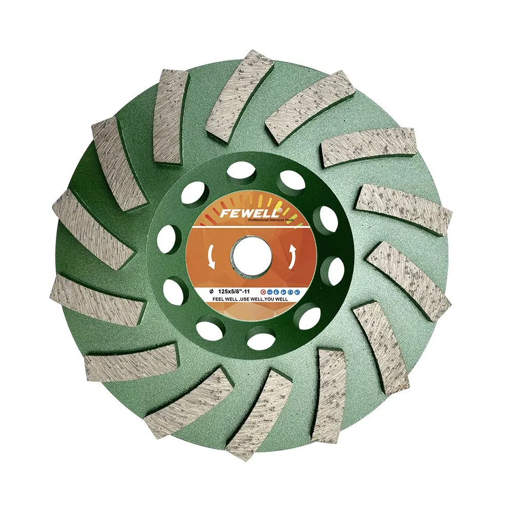 Cold Press 5" 125*5/8"-11 Diamond Segment Disc Grinding Cup Wheel for Grinding Granite Concrete Floor