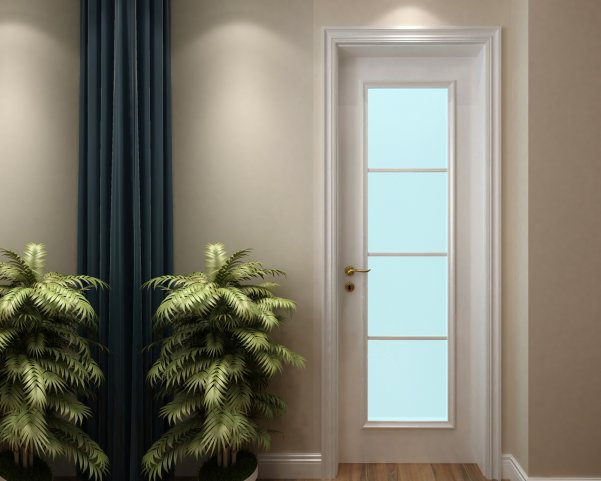 Premium Flame-Retardant Waterproof WPC Entry Door for Durability