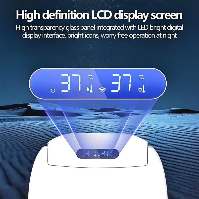 Elongated Electronic Dryer Smart Bidet Luxury Toilet Seat Cover for Bathroom Bowls
