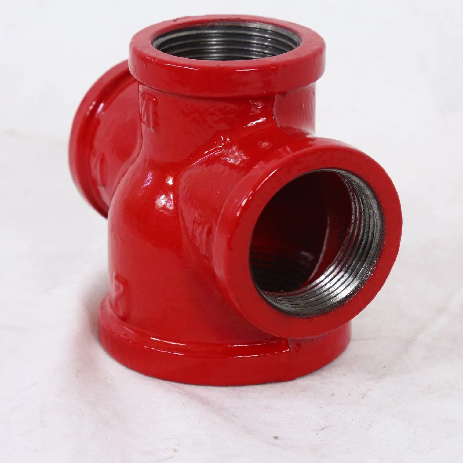 Kanaifu Malleable Iron Thread Pipe Fitting Reducing Cross for Fire Fighting